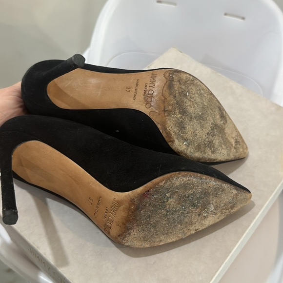 Jimmy Choo black suede heels - Picture 3 of 4